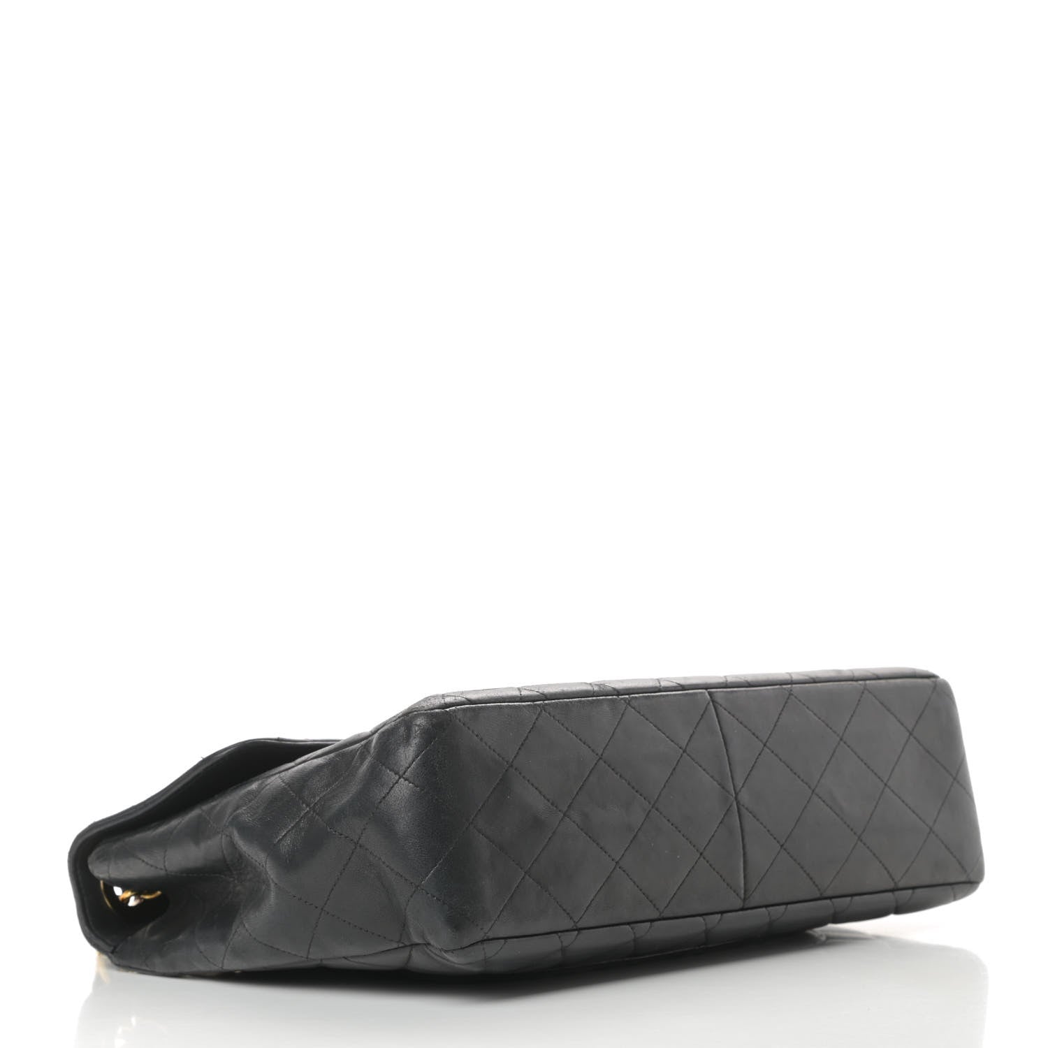 Chanel Lambskin Quilted XL Jumbo Single Flap Black 4 of 19