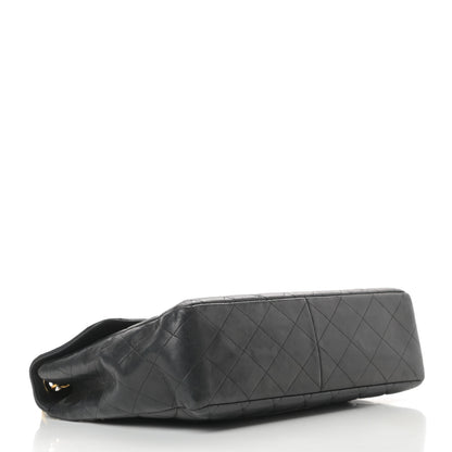 Chanel Lambskin Quilted XL Jumbo Single Flap Black 4 of 19