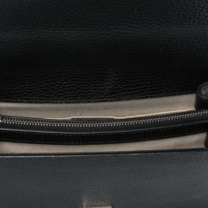 Gucci Dollar Calfskin Crystal Web Medium Dionysus Bamboo Top Handle Bag Black Black Diamond 13 of 14