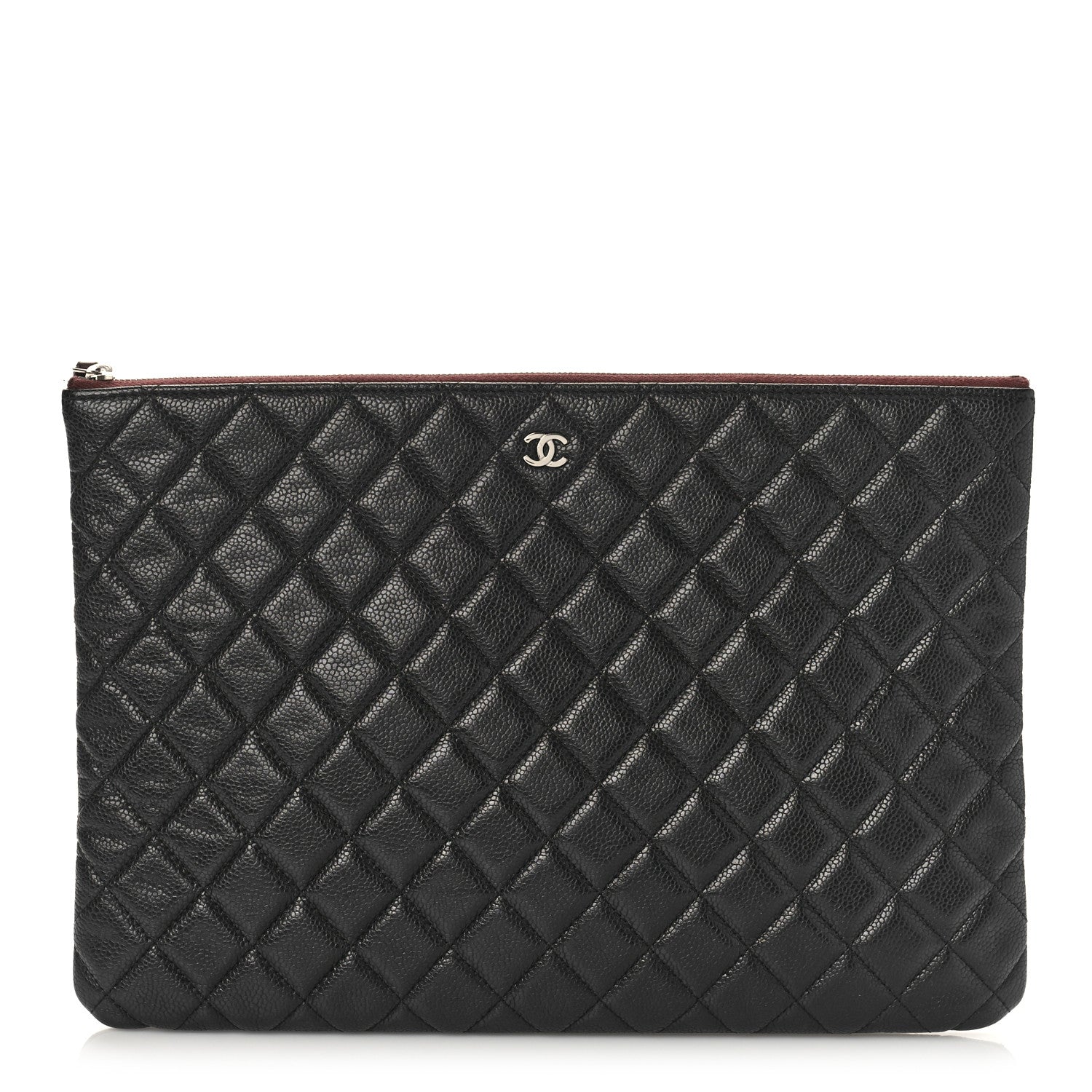 Chanel Caviar Quilted Large Cosmetic Case Black 1 of 9