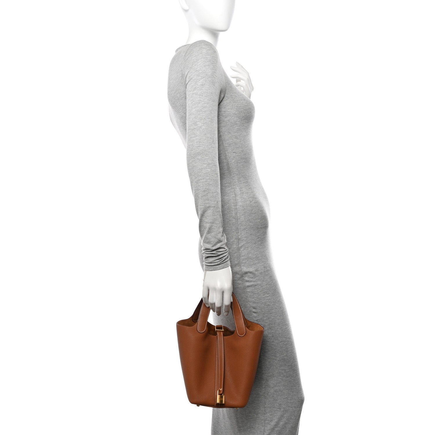 Hermes Taurillon Clemence Picotin Lock 18 PM Gold 2 of 11