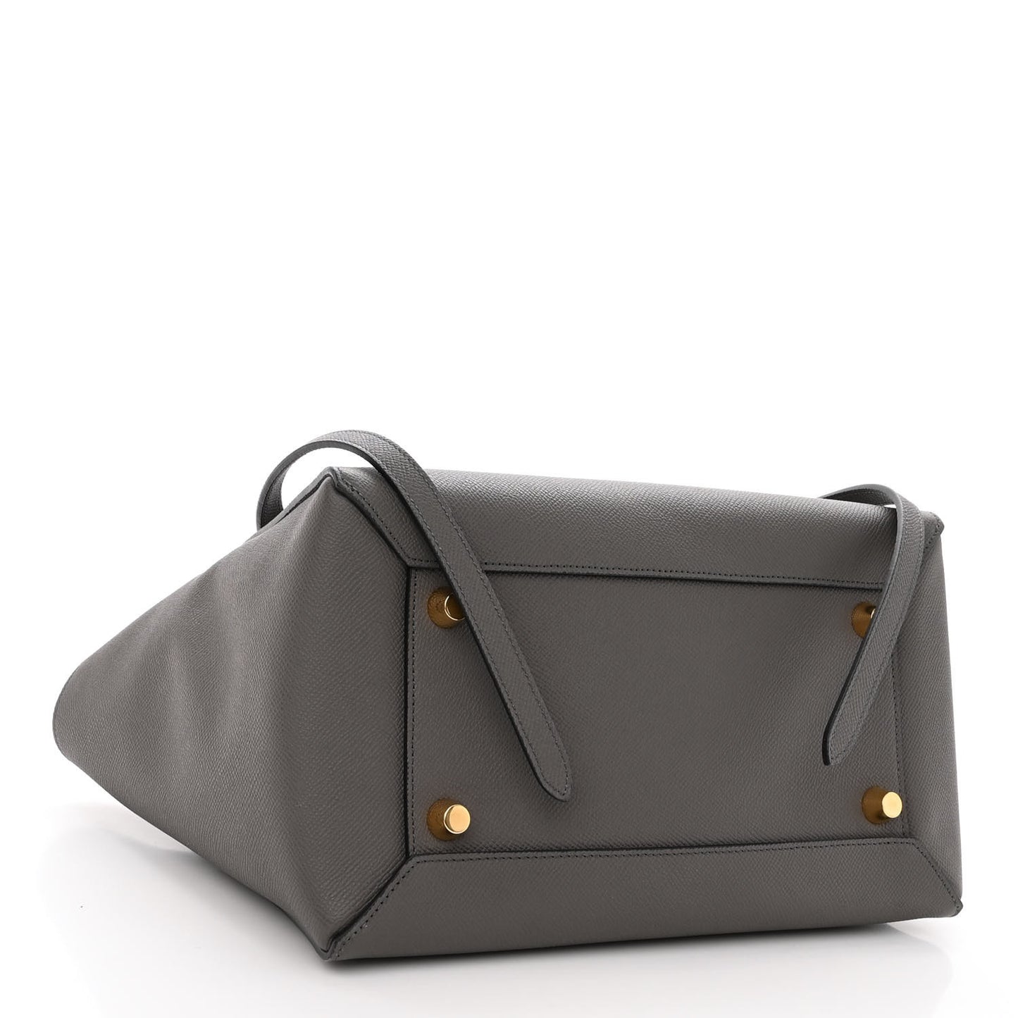 Grained Calfskin Mini Belt Bag Grey
