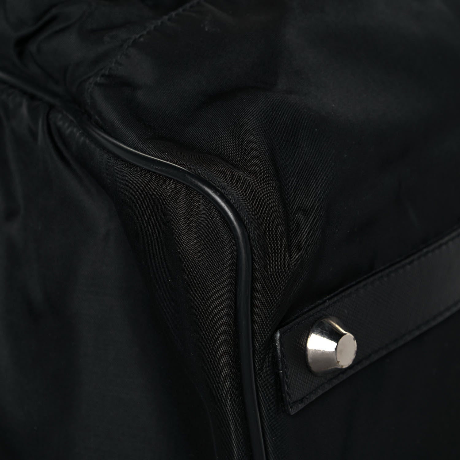 Prada Tessuto Nylon Saffiano Viaggio Duffle Black 9 of 14