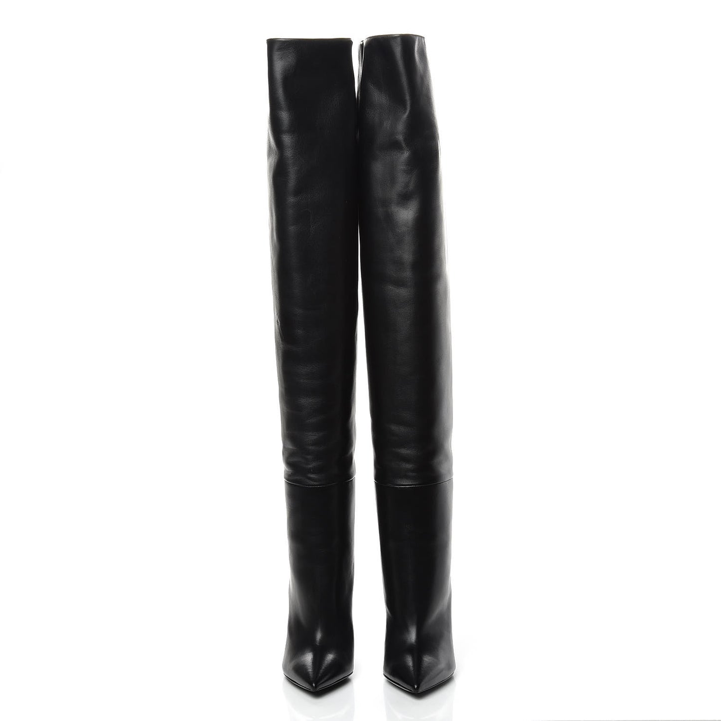 Calfskin Niki 105 Thigh High Boots 36.5 Black