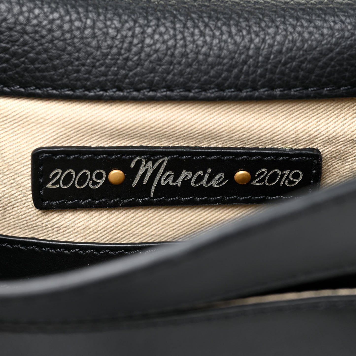 Calfskin Mini Marcie Round Fringe Crossbody Bag Black