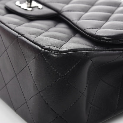 Chanel Lambskin Quilted Jumbo Double Flap Black 11 of 13