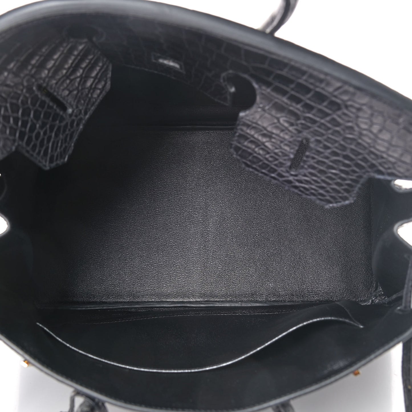 Matte Porosus Crocodile Birkin 35 Black