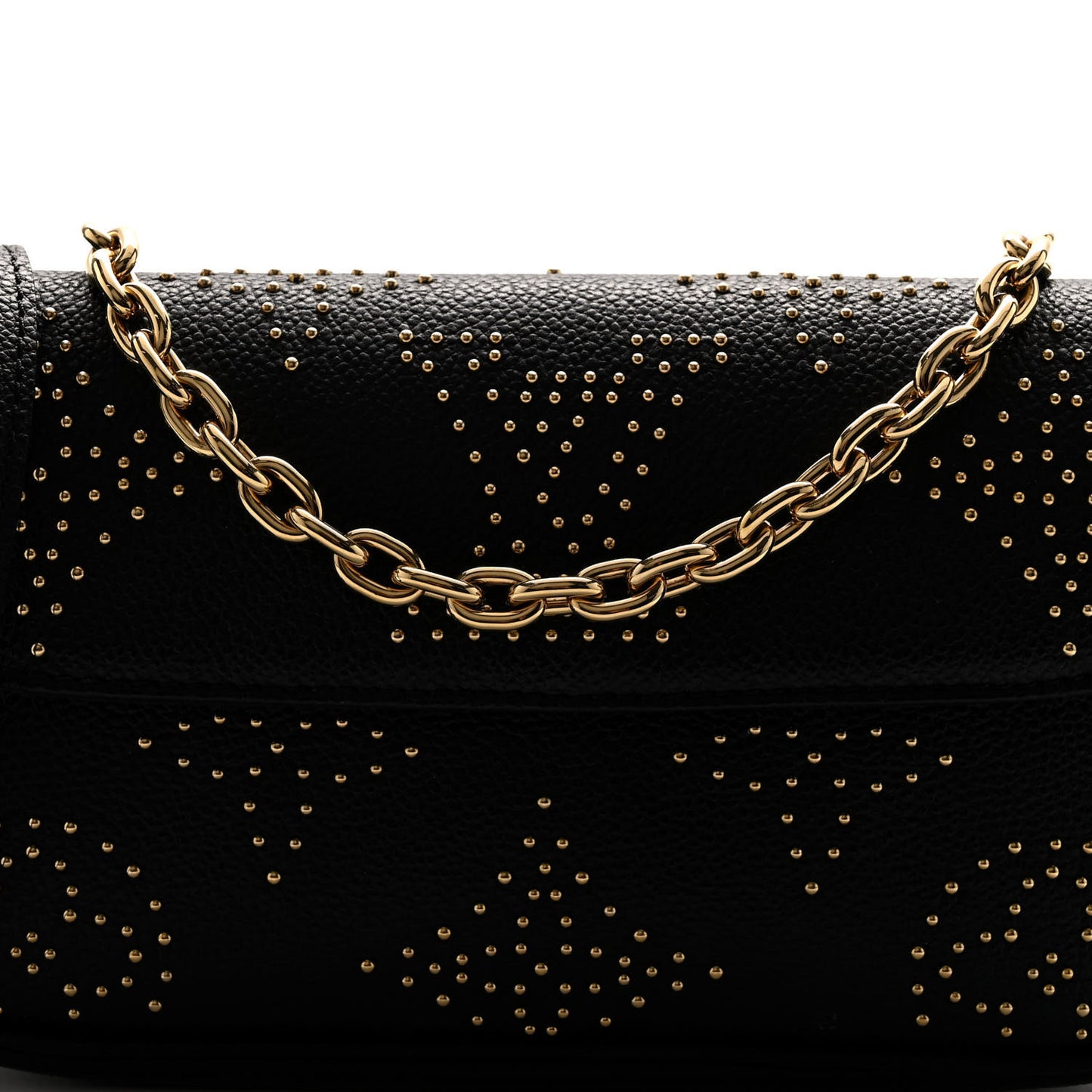 Empreinte Giant Studded Ivy Wallet On Chain Black