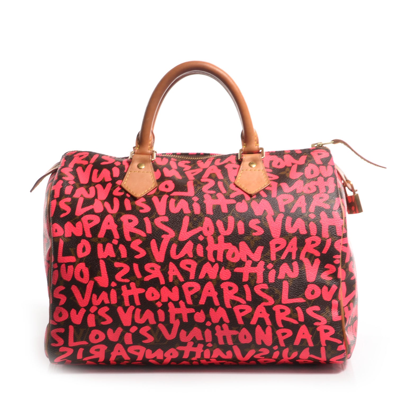 Louis Vuitton Monogram Graffiti Speedy 30 Fuchsia 1 of 7