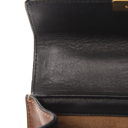 Gucci GG Supreme Monogram Calfskin Small Padlock Shoulder Bag Beige Black Cuir 9 of 15