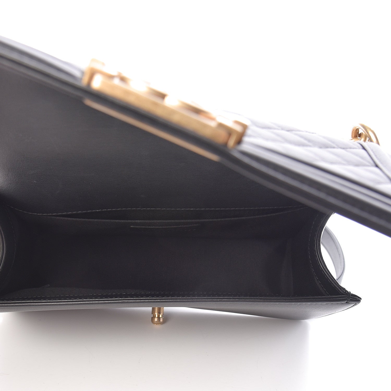 Chanel Lambskin Quilted Medium Boy Flap Black 5 of 13