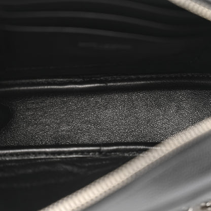 Saint Laurent Grain De Poudre Matelasse Monogram Mini Lou Camera Bag Black 5 of 13