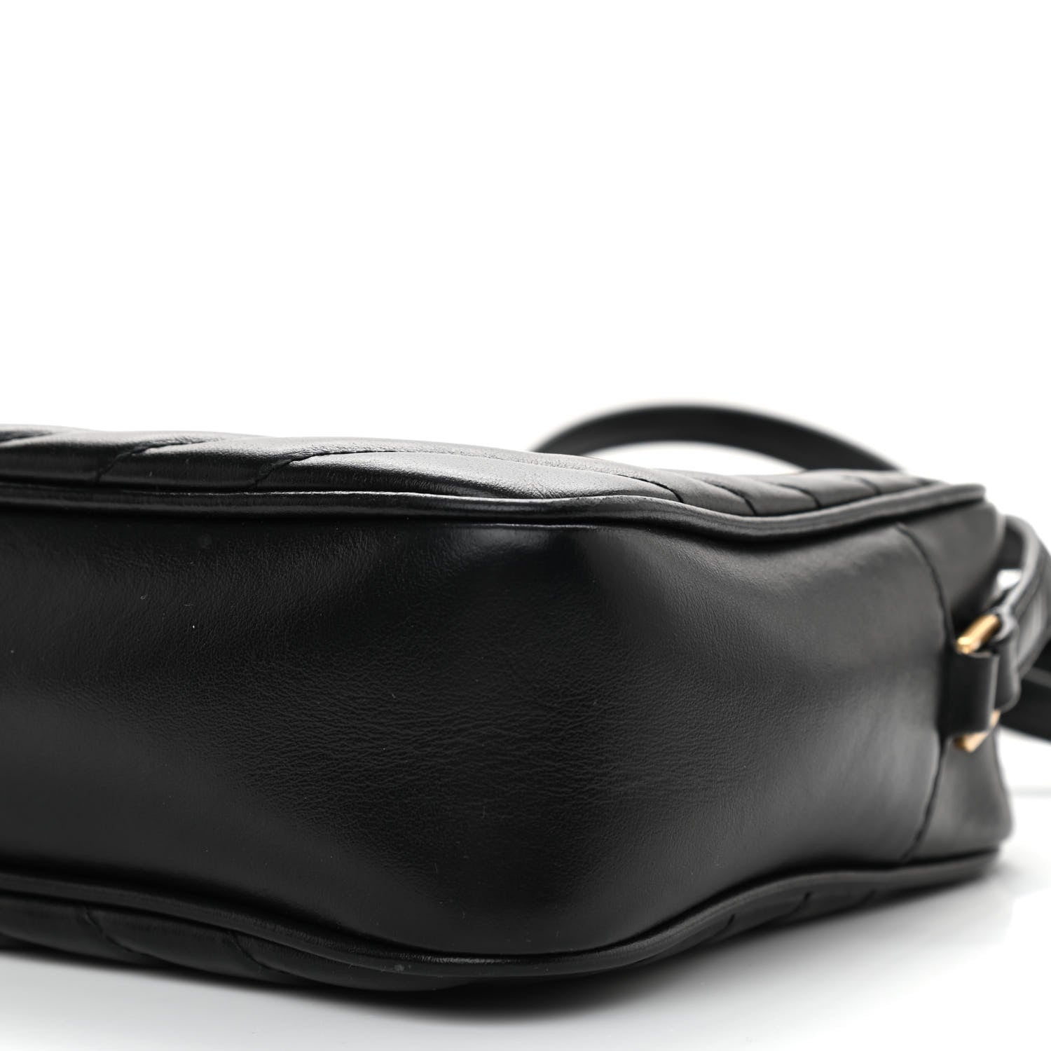 Saint Laurent Calfskin Matelasse Monogram Lou Camera Bag Black 8 of 9