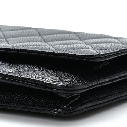 Chanel Caviar Quilted Wallet on Chain WOC Black 9 of 9