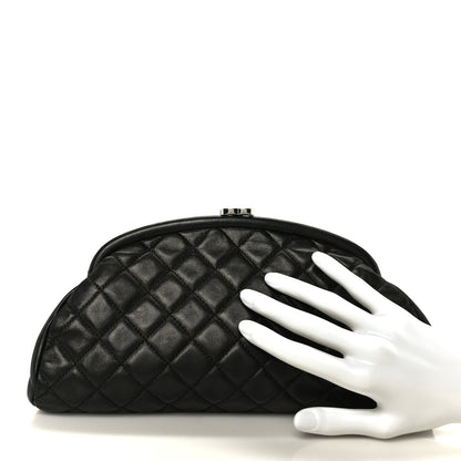 Chanel Lambskin Quilted Timeless Clutch Black 2 of 8