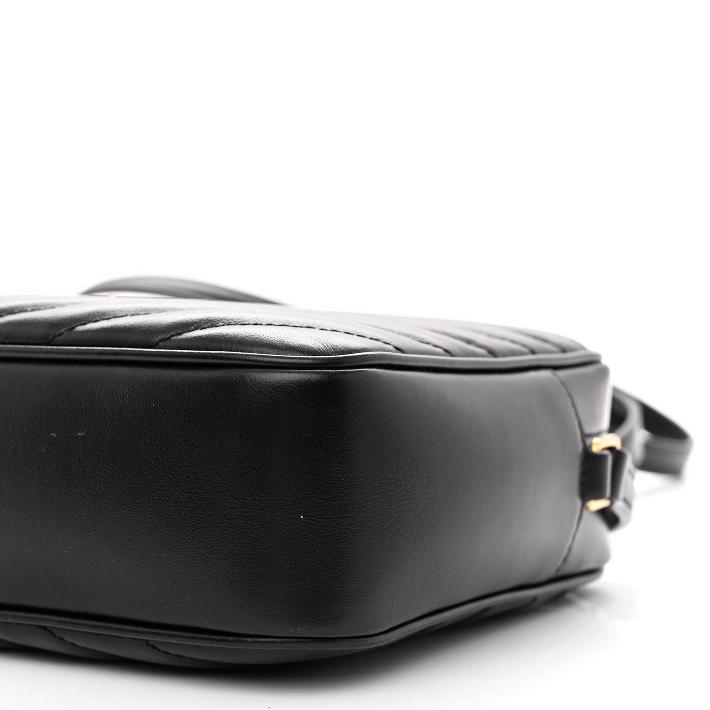 Calfskin Matelasse Monogram Lou Camera Bag Black