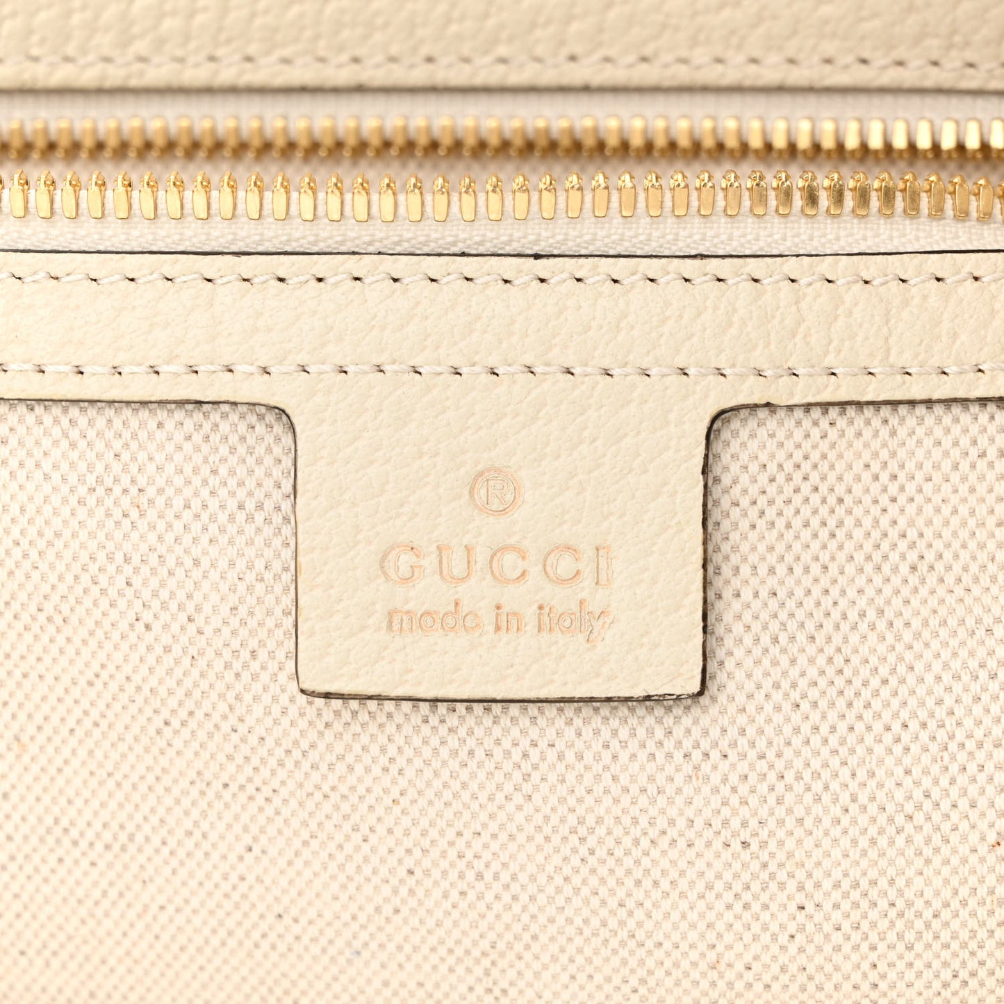 GG Supreme Monogram Flora Web Small Ophidia Half Moon Hobo White