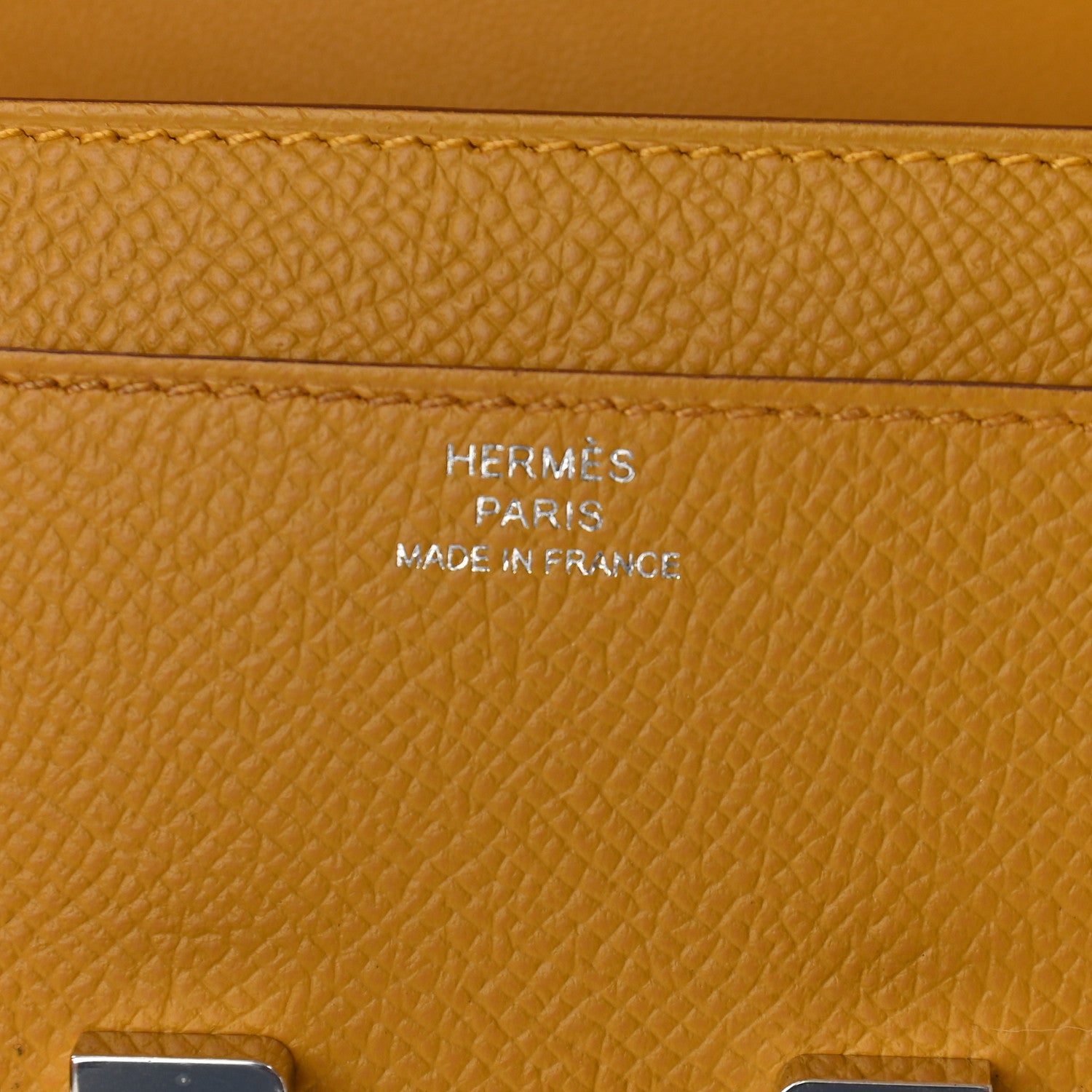 Hermes Epsom Constance Long Wallet To Go Jaune Ambre 6 of 8