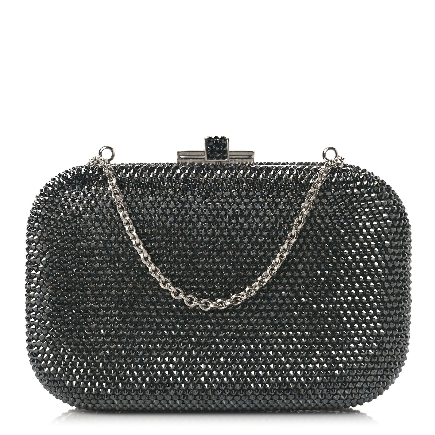 Swarovski Crystal Minaudiere Clutch Blue