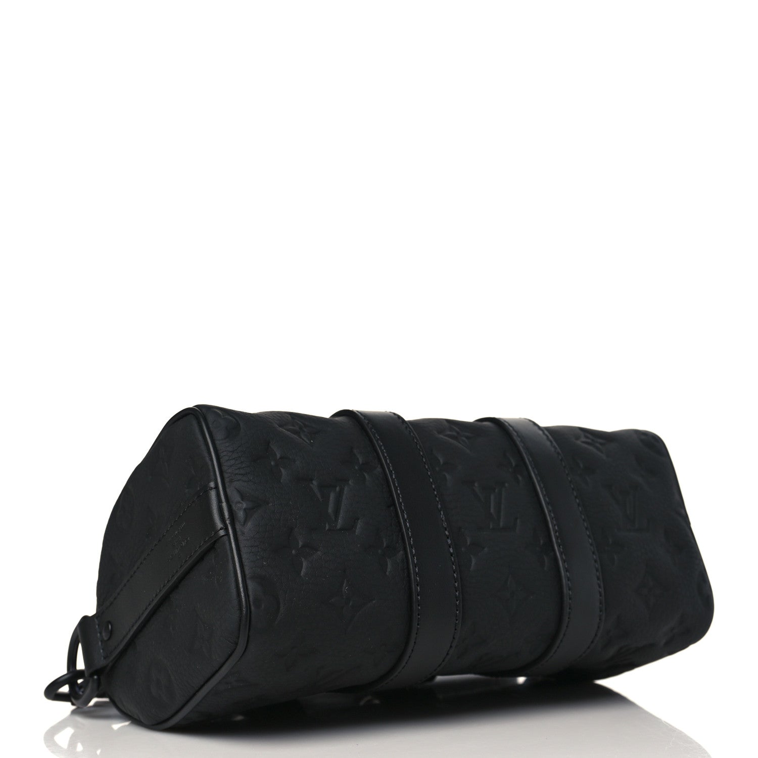 Louis Vuitton Monogram Taurillon Keepall Bandouliere 25 Black 4 of 9