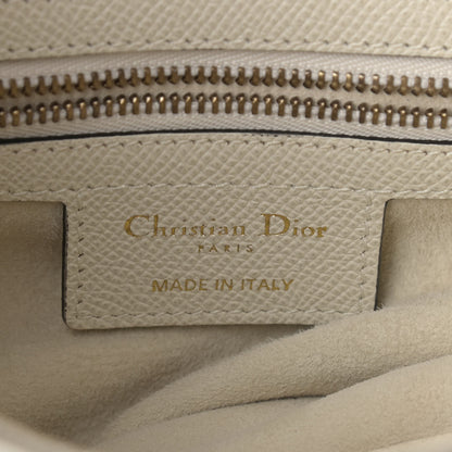 Christian Dior Grained Calfskin Saddle Bag Latte 8 of 9