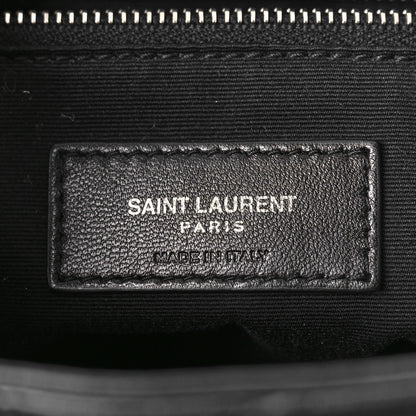 Saint Laurent Calfskin Y Quilted Monogram Small Loulou Backpack Black 6 of 8
