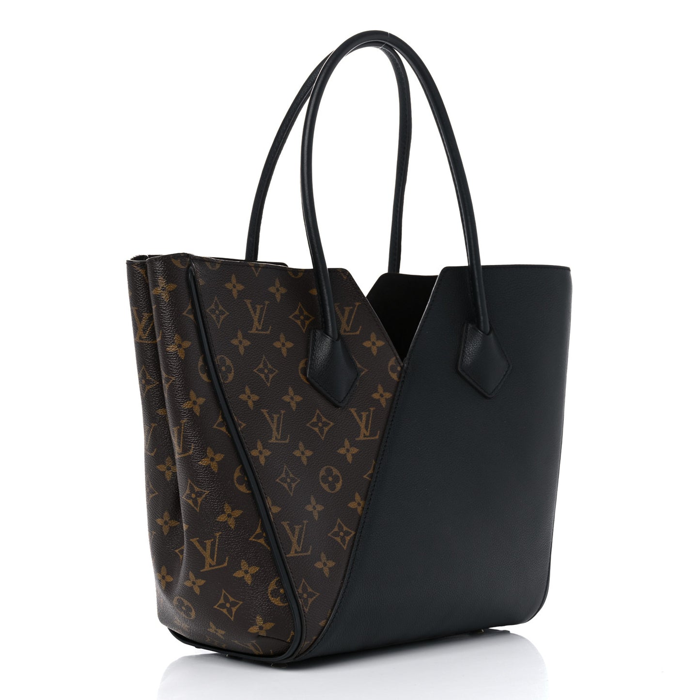 Calfskin Monogram Kimono Tote Black
