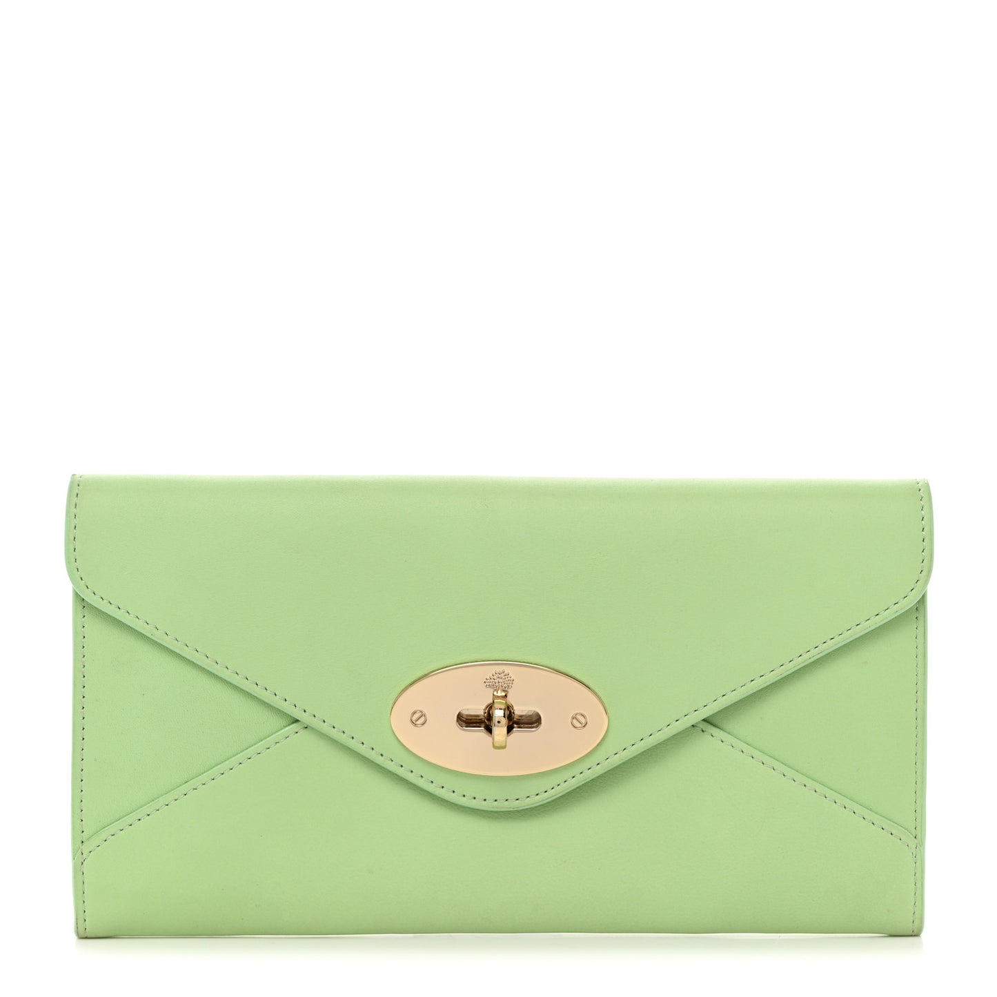 Silky Classic Calfskin Envelope Long Wallet Mint
