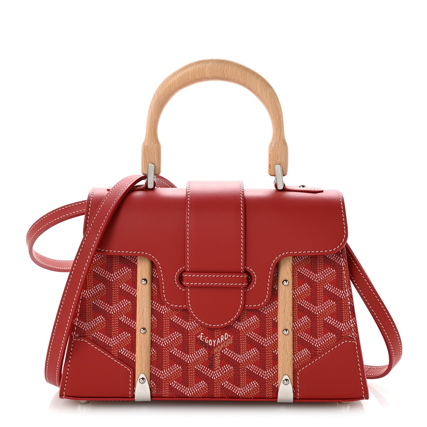 Goyardine Structure Mini Saigon Red