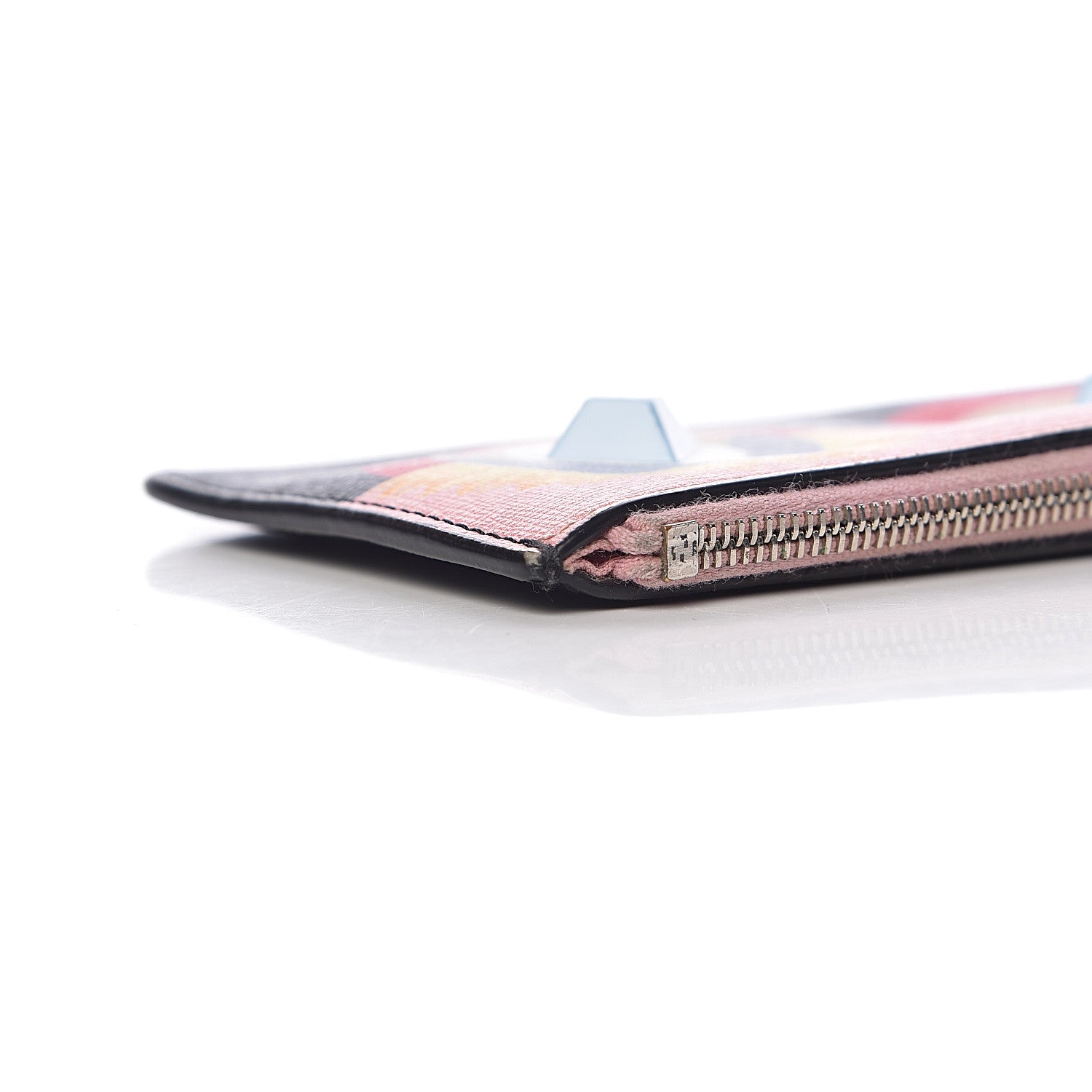 Fendi Vitello Elite Century Hypnoteyes Studded Coin Pouch Key Case Bubblegum Multicolor 11 of 18