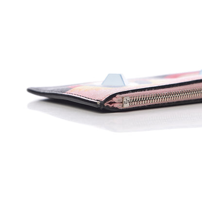 Fendi Vitello Elite Century Hypnoteyes Studded Coin Pouch Key Case Bubblegum Multicolor 11 of 18