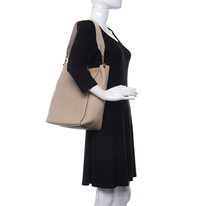 Celine Soft Grained Calfskin Sangle Bucket Bag Dune 2 of 13