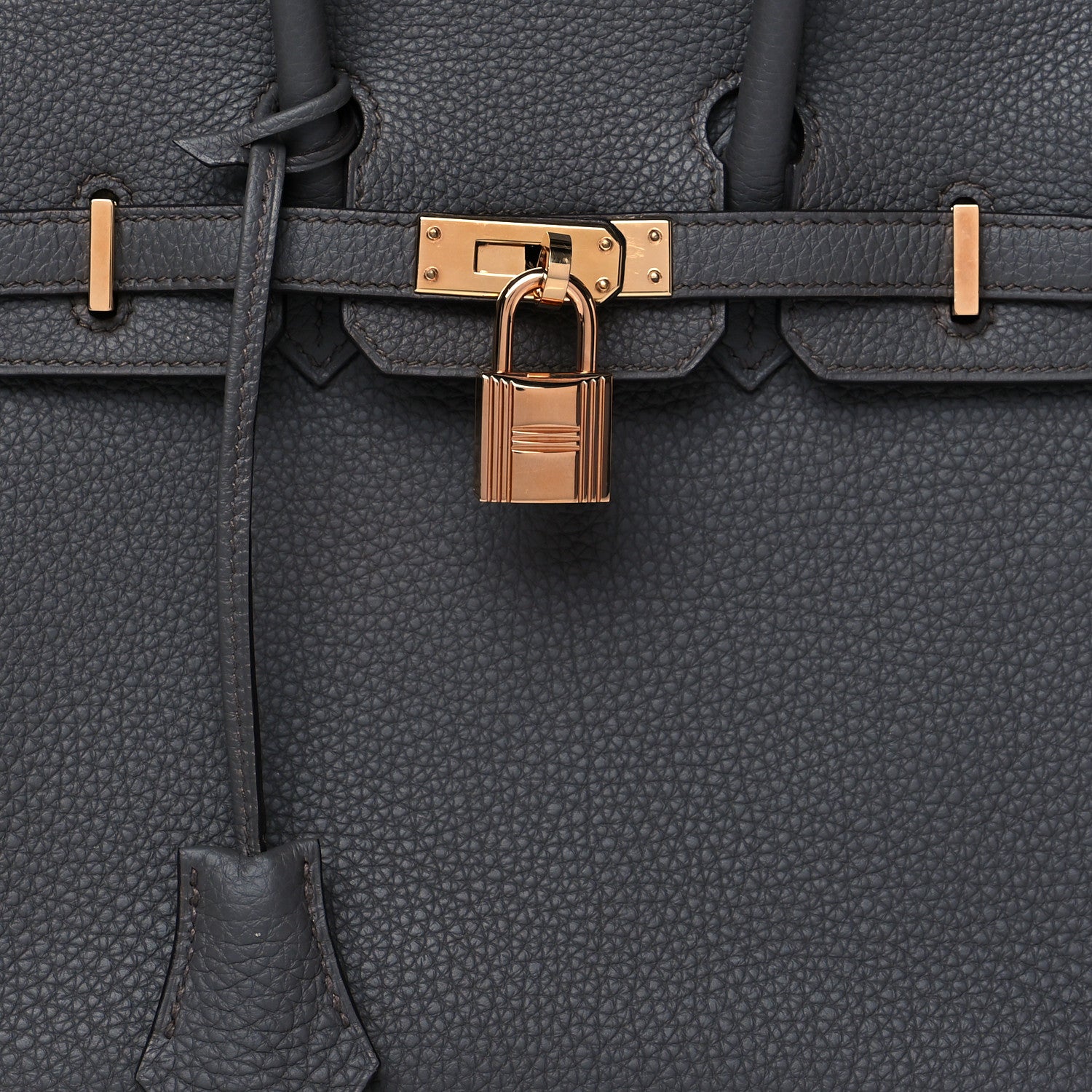 Hermes Togo Birkin 25 Etain 8 of 13
