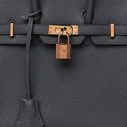 Hermes Togo Birkin 25 Etain 8 of 13