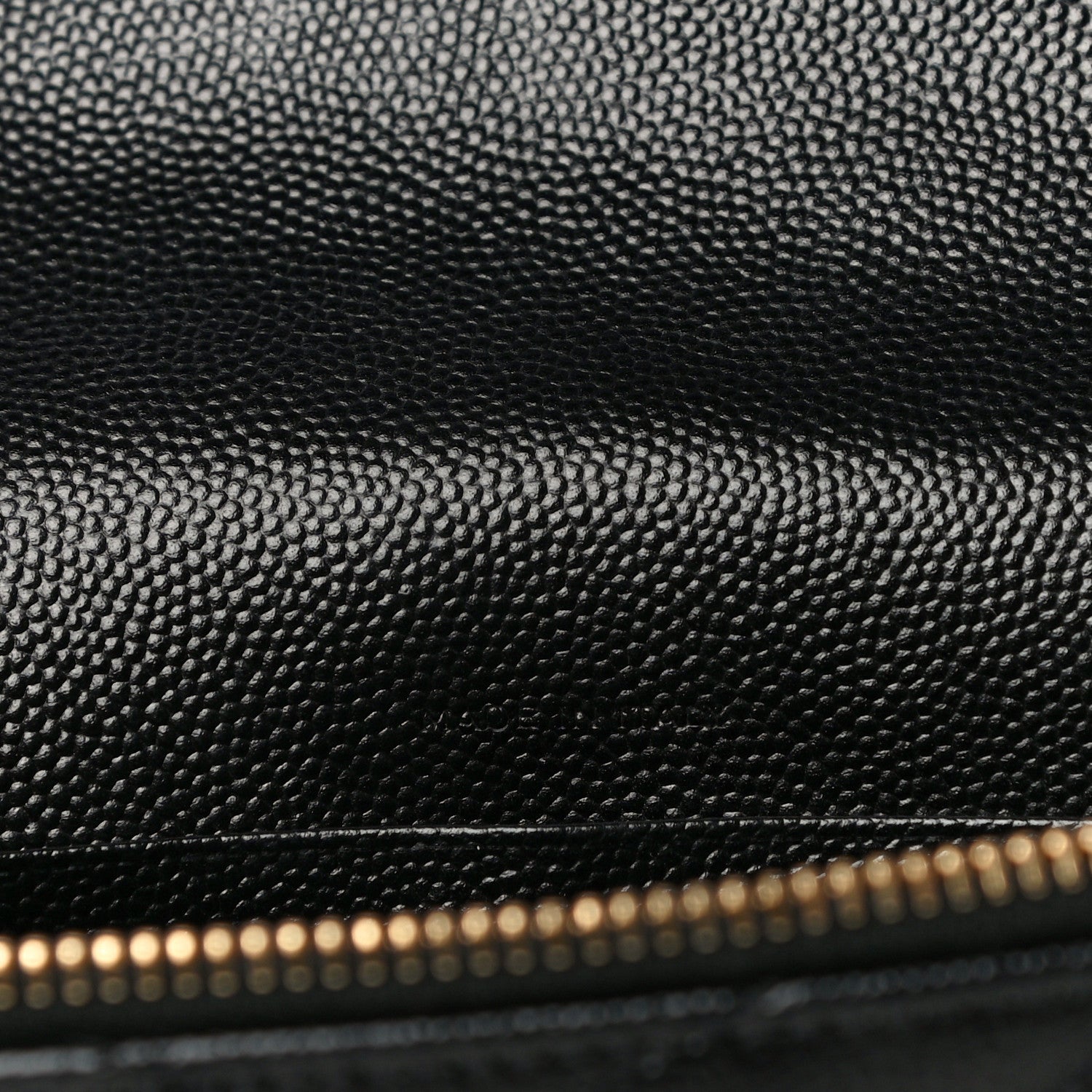 Saint Laurent Grain De Poudre Matelasse Chevron Monogram Envelope Chain Wallet Black 10 of 10