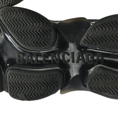 Balenciaga Fabric Mesh Clear Sole Womens Triple S Sneakers 37 Black 6 of 14