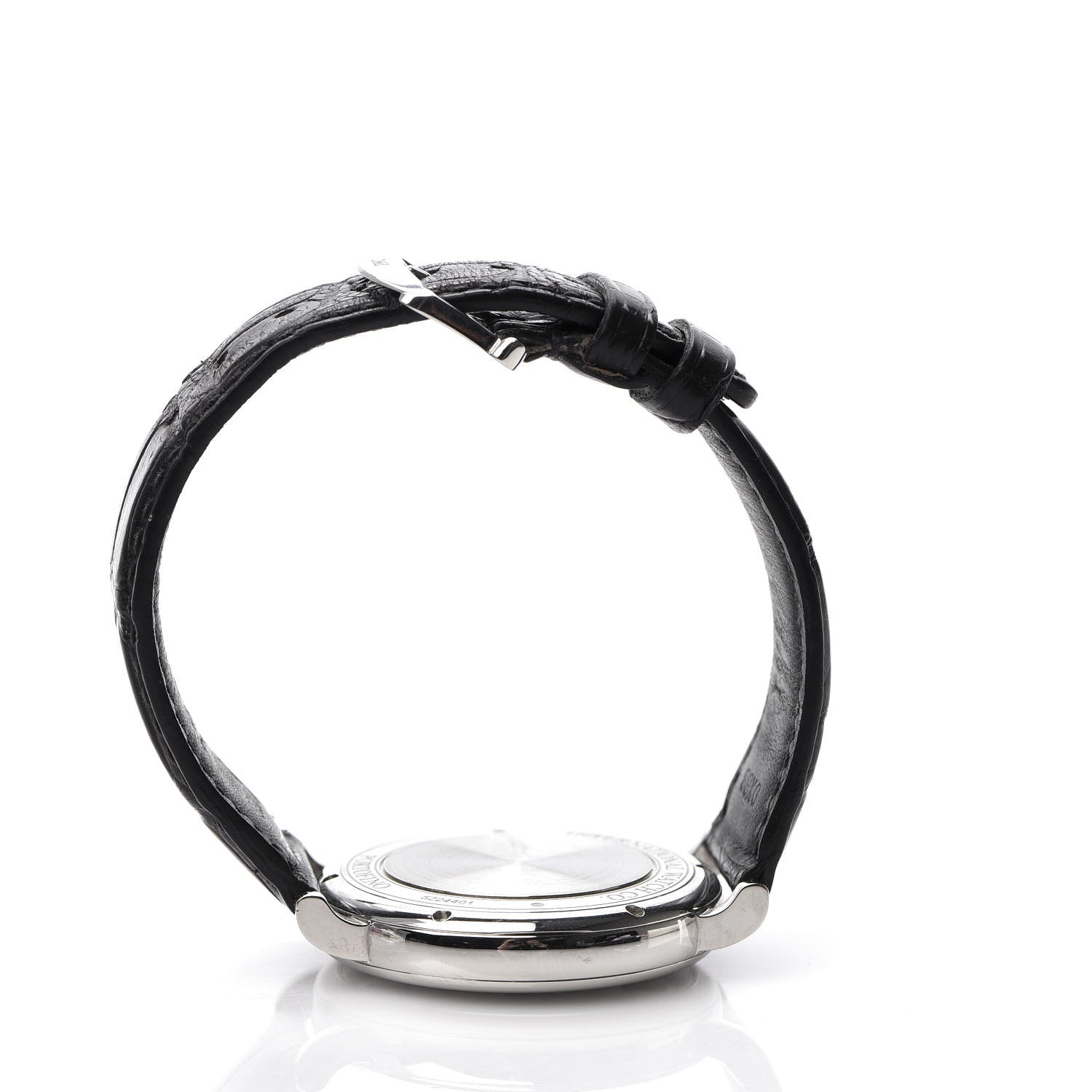 IWC Stainless Steel Alligator 40mm Portofino Automatic Watch Black IW356506 10 of 11