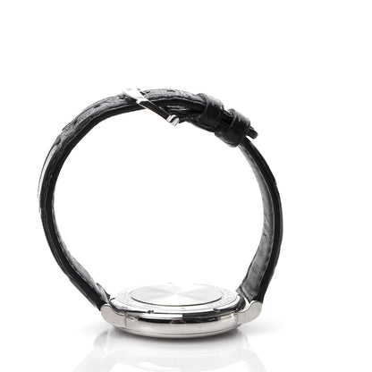 IWC Stainless Steel Alligator 40mm Portofino Automatic Watch Black IW356506 10 of 11