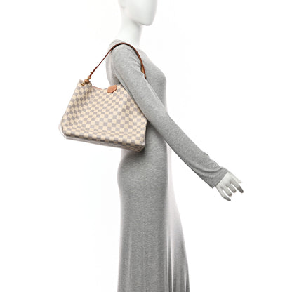 Louis Vuitton Damier Azur Graceful PM Rose Ballerine 2 of 9