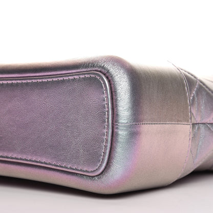 Chanel Iridescent Lambskin Calfskin Quilted Medium Gabrielle Hobo Light Purple 9 of 9