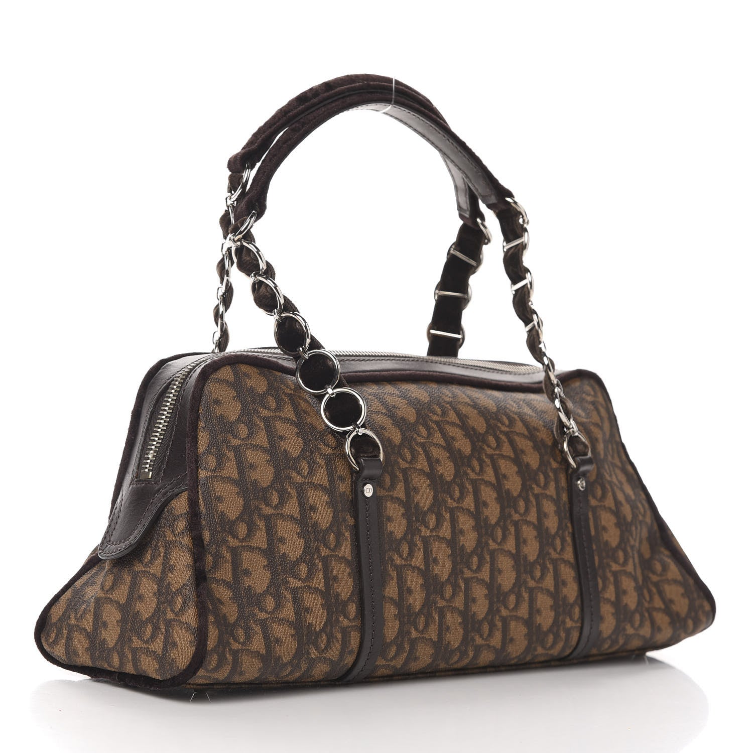 Christian Dior Monogram Romantique Shoulder Bag Brown 3 of 10