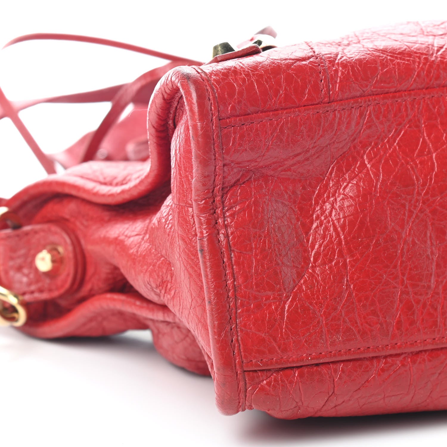 Balenciaga Agneau Classic Gold Hardware S City Rouge Groseille 8 of 9