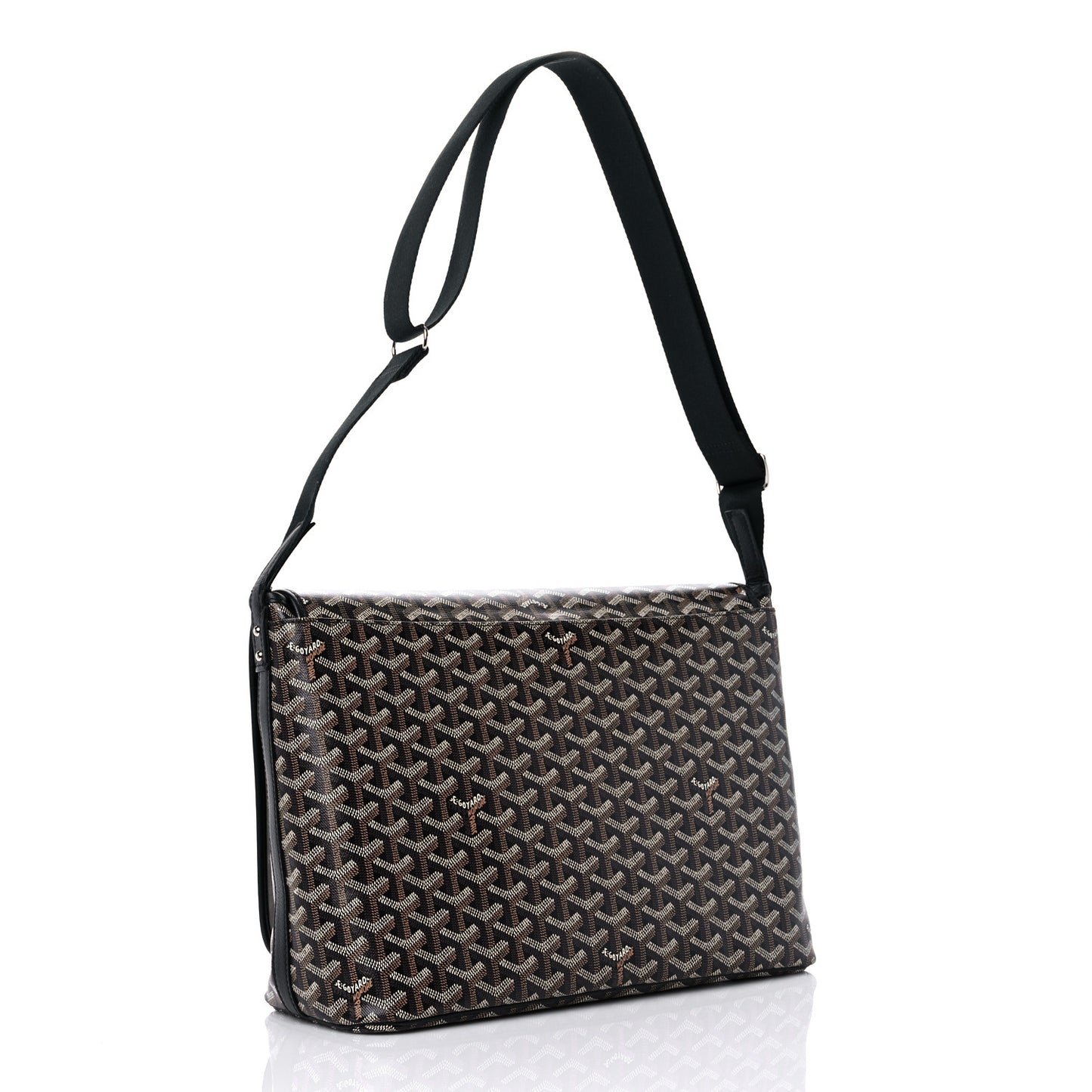 Goyardine Capetien Messenger Bag Black