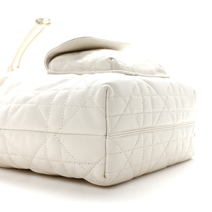 Christian Dior Lambskin Macrocannage Small Caro Bucket Bag Latte 9 of 10