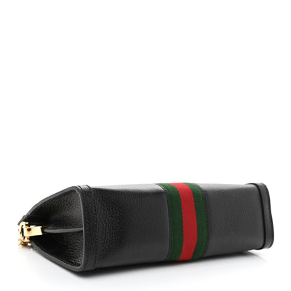 Gucci Calfskin GG Web Small Ophidia Chain Shoulder Bag Black 3 of 7