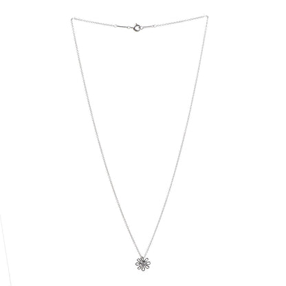 Tiffany Platinum Diamond Daisy Pendant Necklace 3 of 7