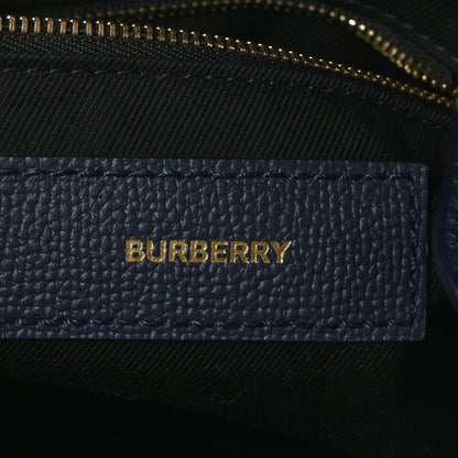 Burberry Derby Calfskin Vintage Check Medium Banner Tote Regency Blue 6 of 10