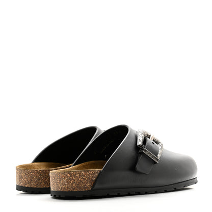 Saint Laurent Calfskin Buckle Jimmy Clog 38.5 Black 4 of 11