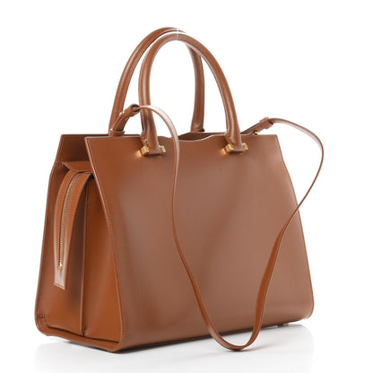 Saint Laurent Grain De Poudre Medium Uptown Tote Brick 3 of 11