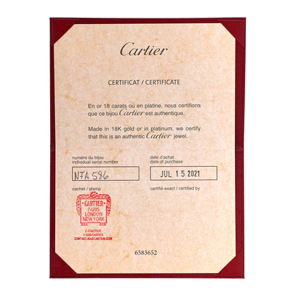 Cartier 18K White Gold Small LOVE Bracelet 17 6 of 7